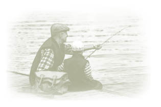 Image of man and boy fishing